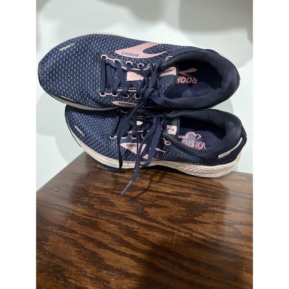 Brooks Womens Adrenaline GTS 22 Running Shoes Navy/Pink Sz 9.5 Stlye 1203531B486 - Picture 6 of 8